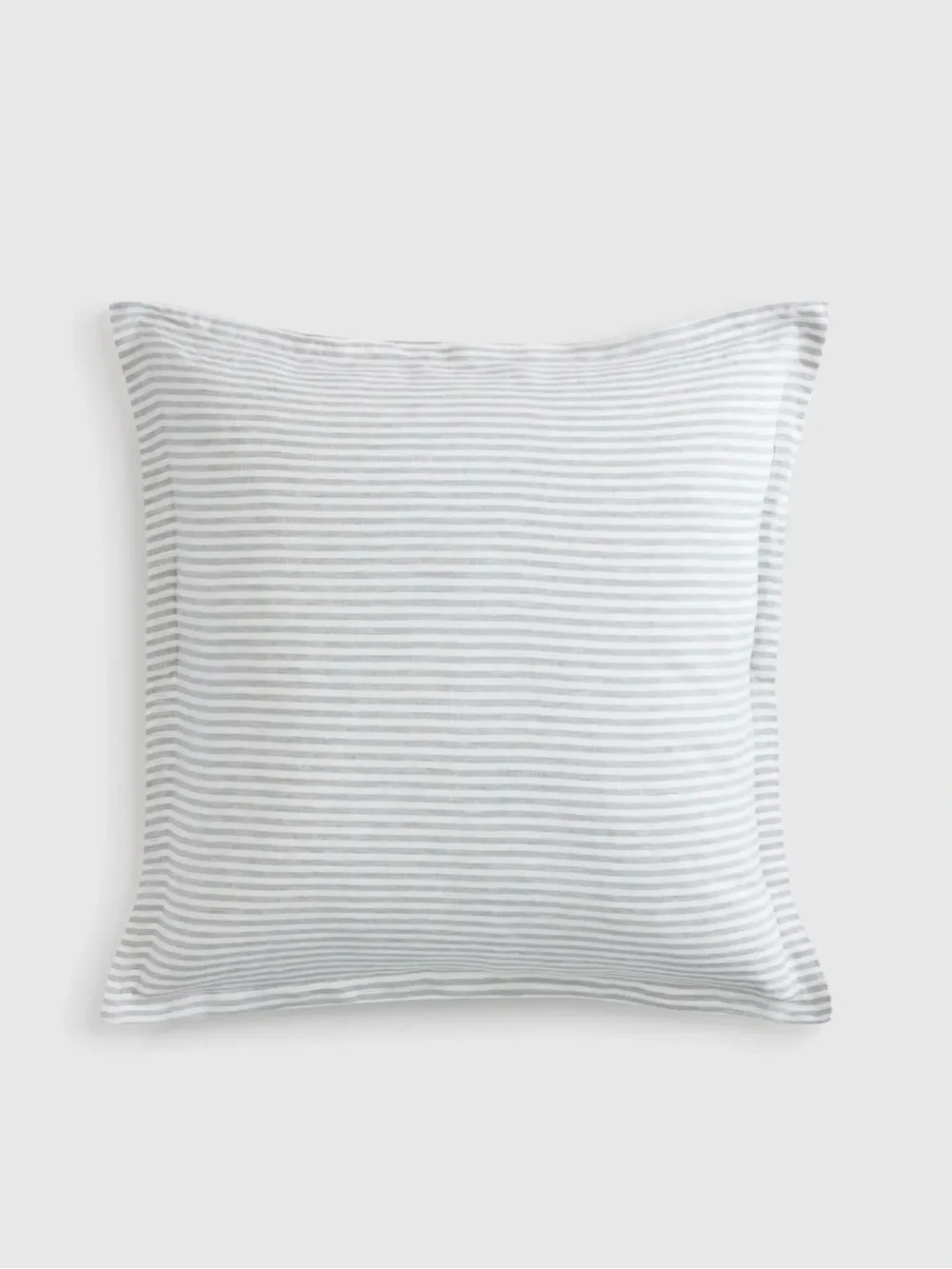 New Mist Striped European Linen Euro Sham - 30